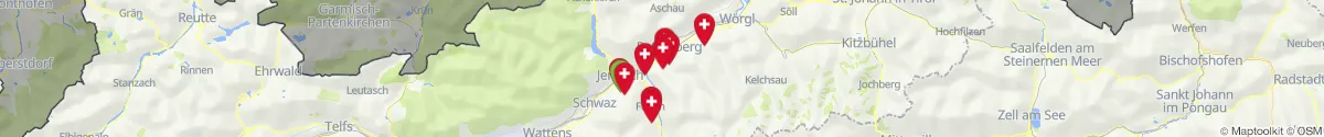 Map view for Pharmacies emergency services nearby Reith im Alpbachtal (Kufstein, Tirol)